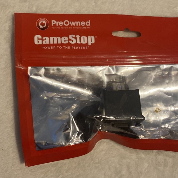 Motion Plus Adapter For Nintendo Wii  Black Adapter Game Stop Pre-owned Sealed - Picture 6 of 8